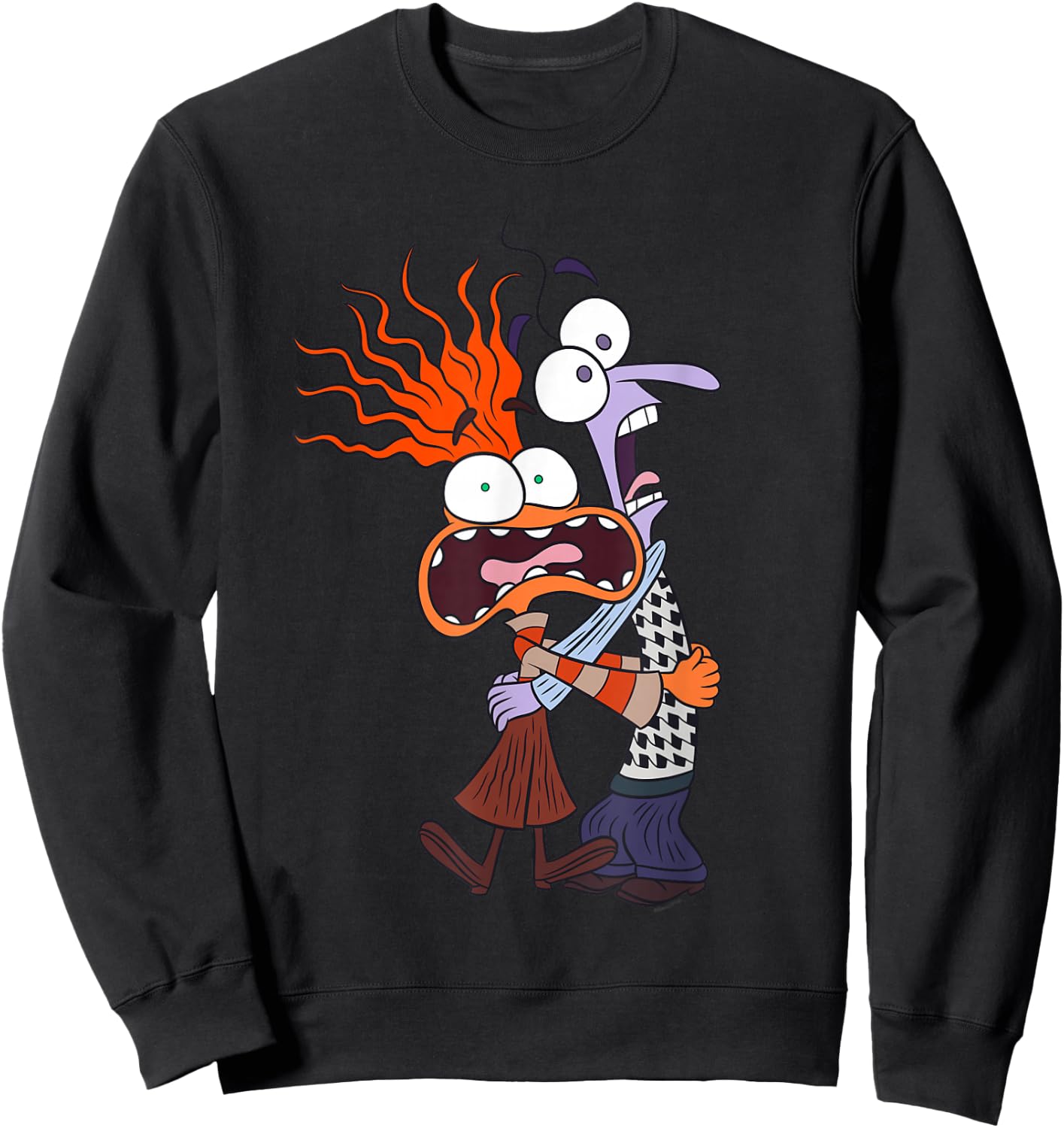 Disney and Pixar’s Inside Out 2 Toony Colors Anxiety & Fear Sweatshirt - Sweatshirt | Black