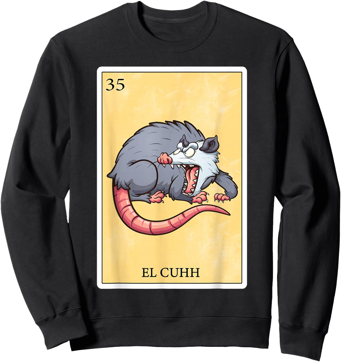 Spanish-Mexican Bingo Funny Gifts - El Cuhh Sweatshirt - Sweatshirt | Black
