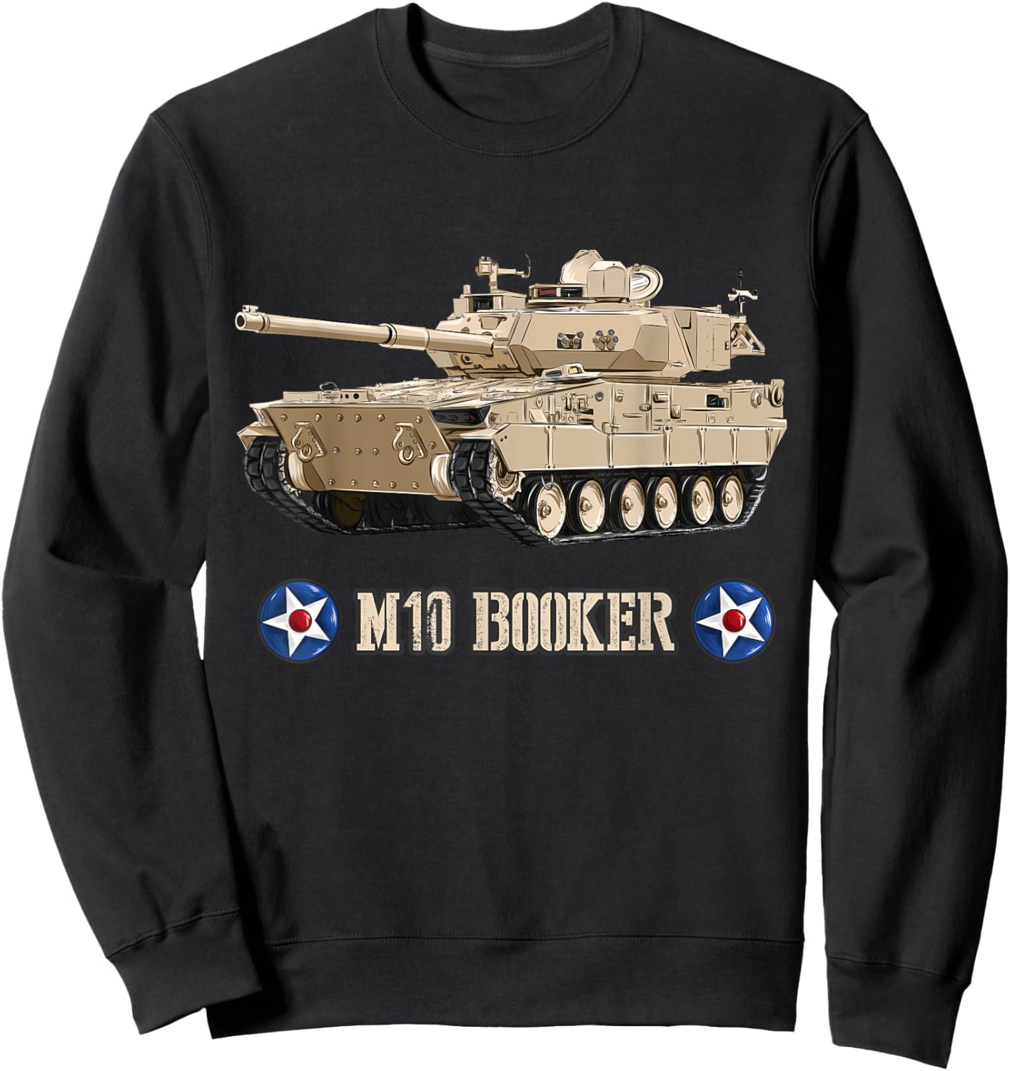 US Military M10 Booker army armoured fighting vehicle Sweatshirt - Sweatshirt | Black