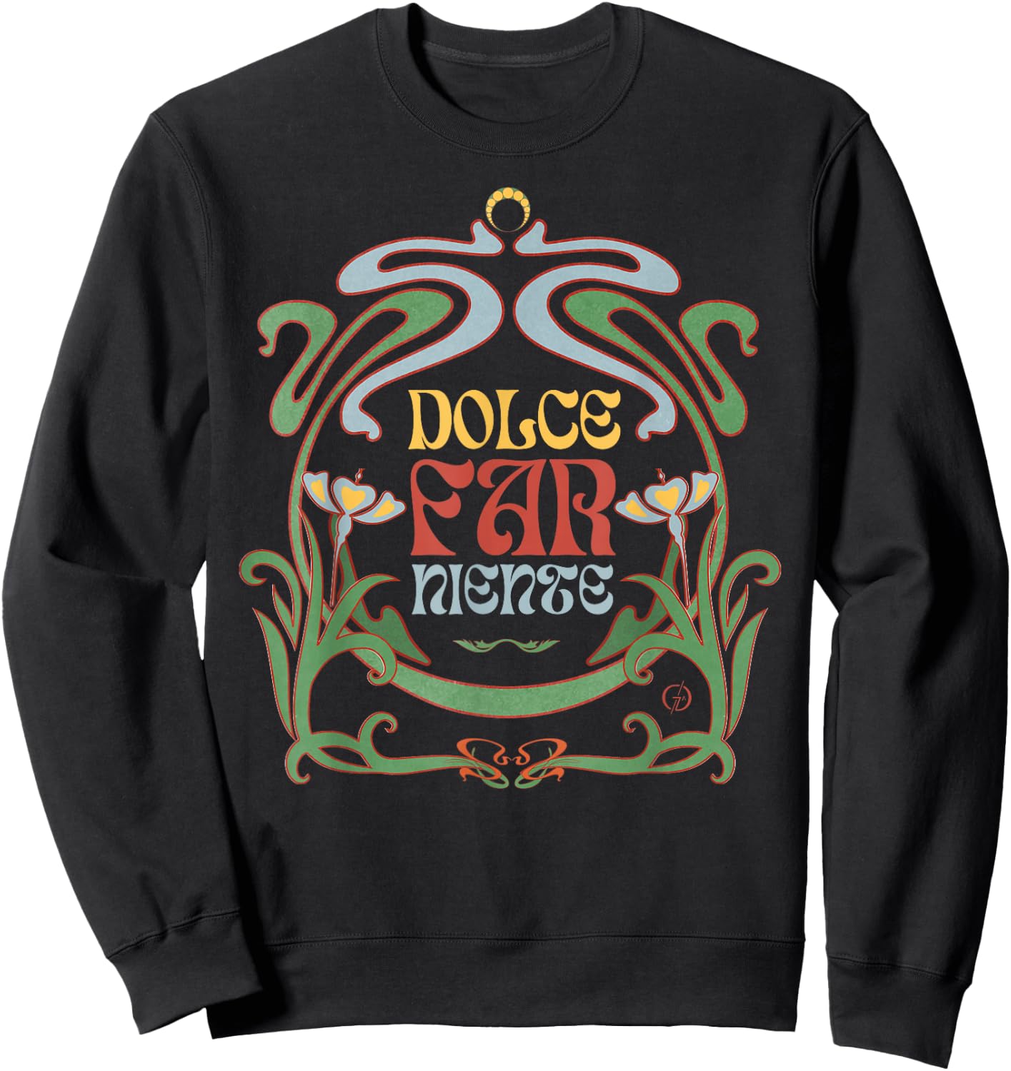 Dolce Far Niente #23 - Peaceful Vacation Sweatshirt - Sweatshirt | Black
