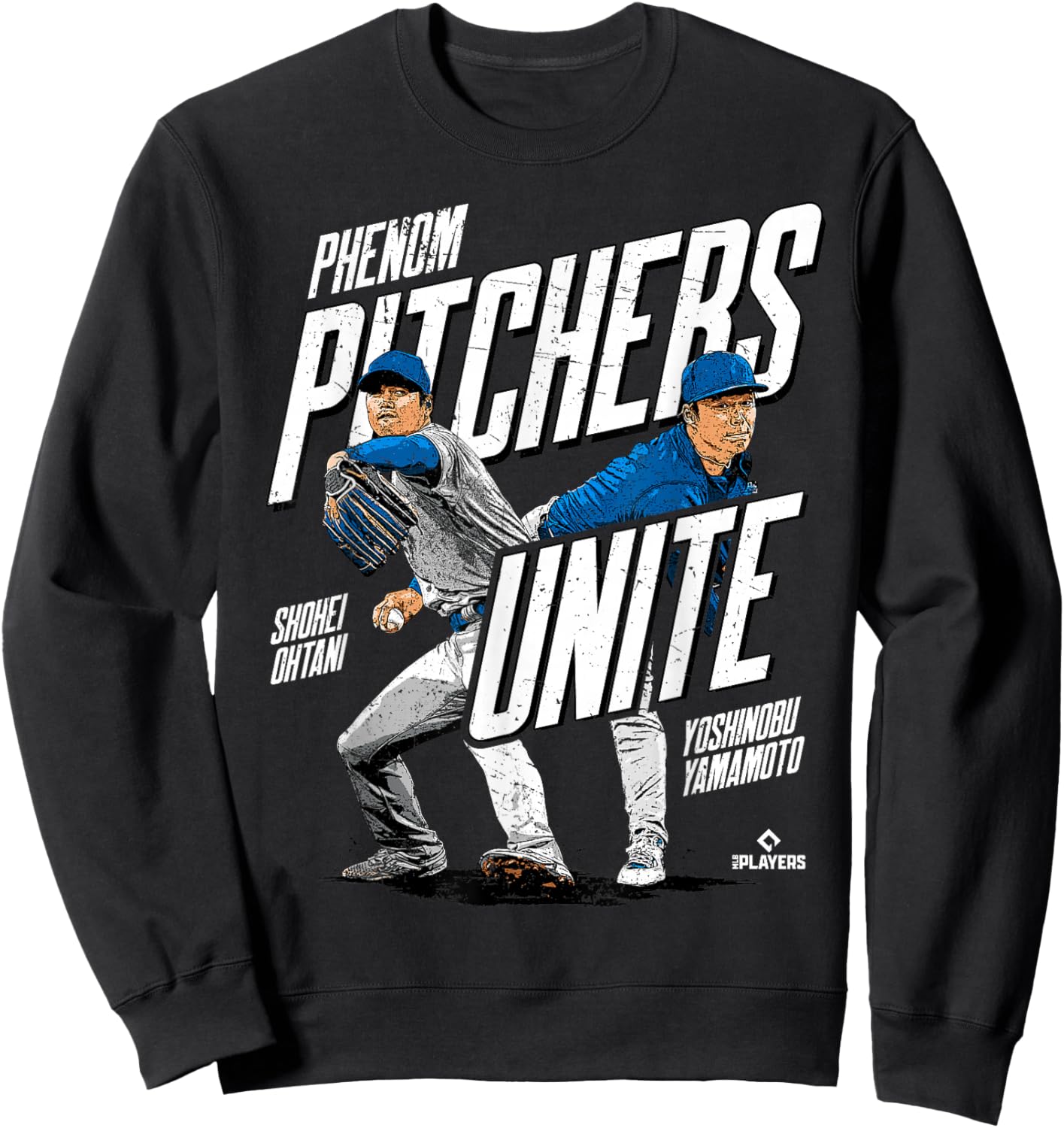Phenom Pitchers Unite Ohtani and Yamamoto Los Angeles MLBPA Sweatshirt - Sweatshirt | Black