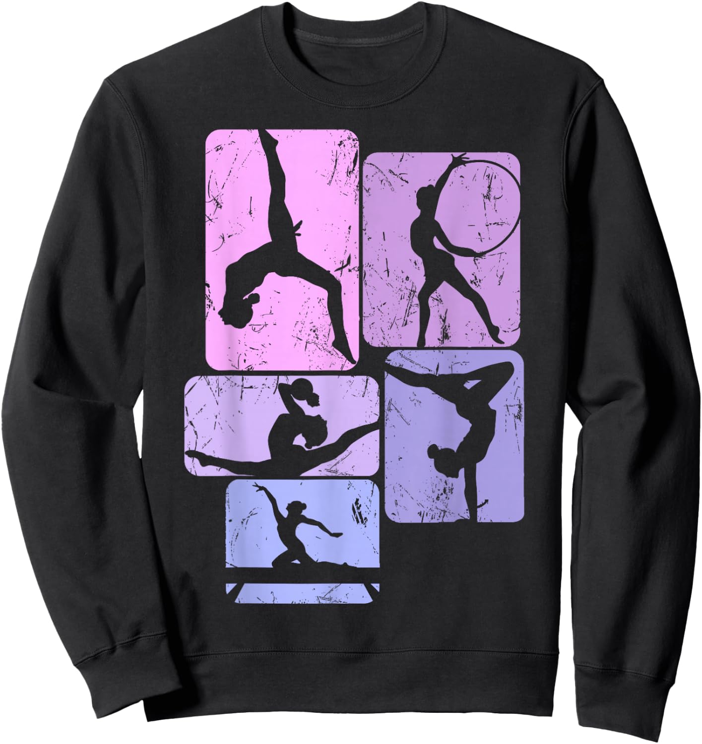 Turnerin Turnen Gymnastik Kinder Mädchen Damen Sweatshirt - Sweatshirt | Black