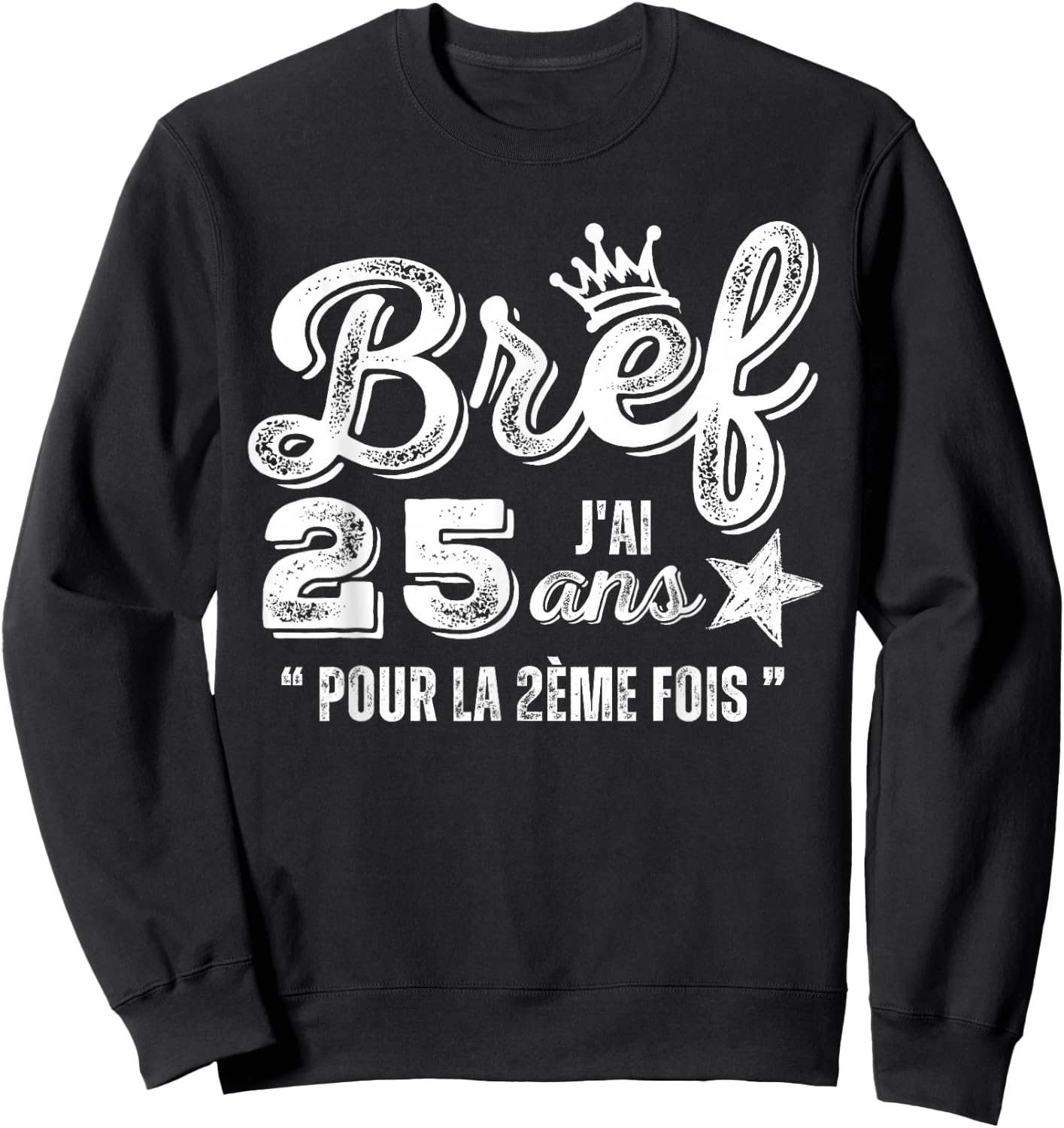 Funny Gift 50 Years Anniv 50 Years Birthday Humour 1975 , Black, S Sweatshirt - Sweatshirt | Black