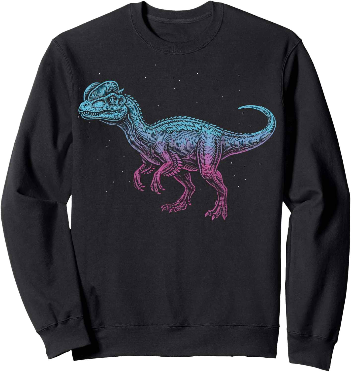 Dilophosaurus Illustration Sweatshirt - Sweatshirt | Black
