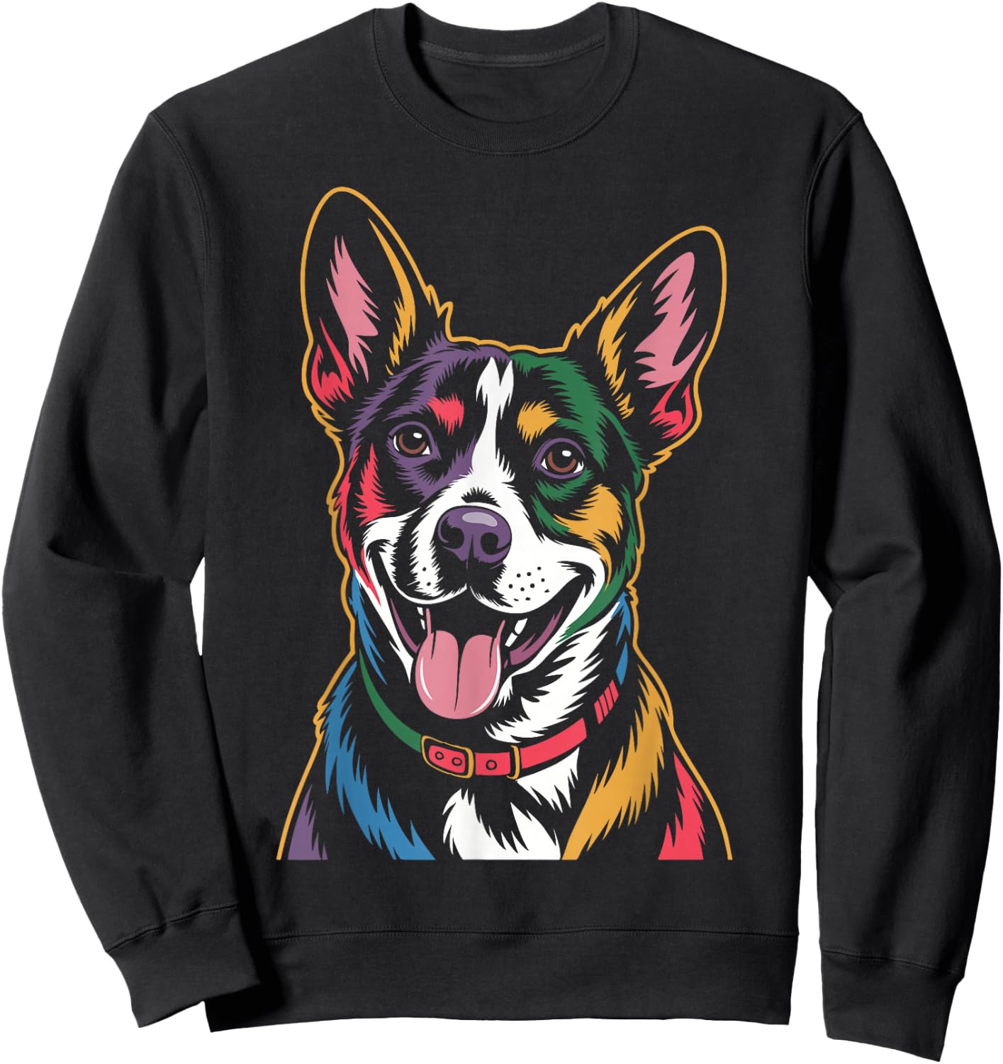 Colorful Jack Russell Terrier Sweatshirt - Sweatshirt | Black