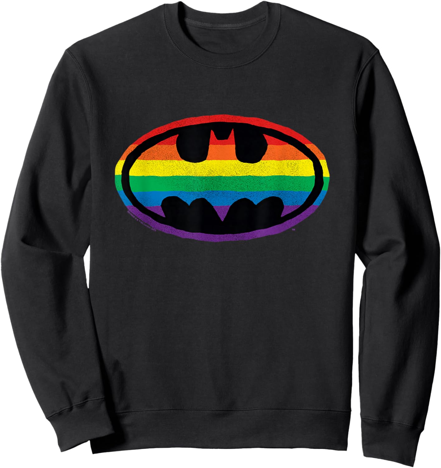 Batman Pride Rainbow Logo Sweatshirt - Sweatshirt | Black