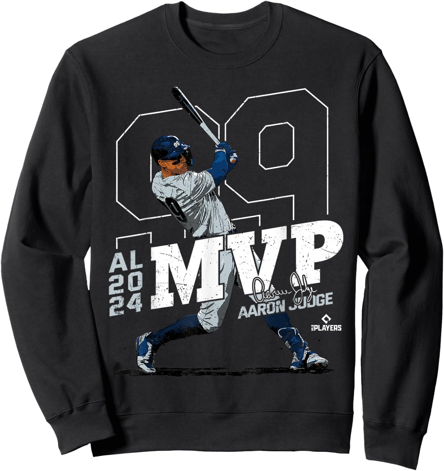 2024 AL MVP Aaron Judge New York Baseball MLBPA Sweatshirt - Sweatshirt | Black