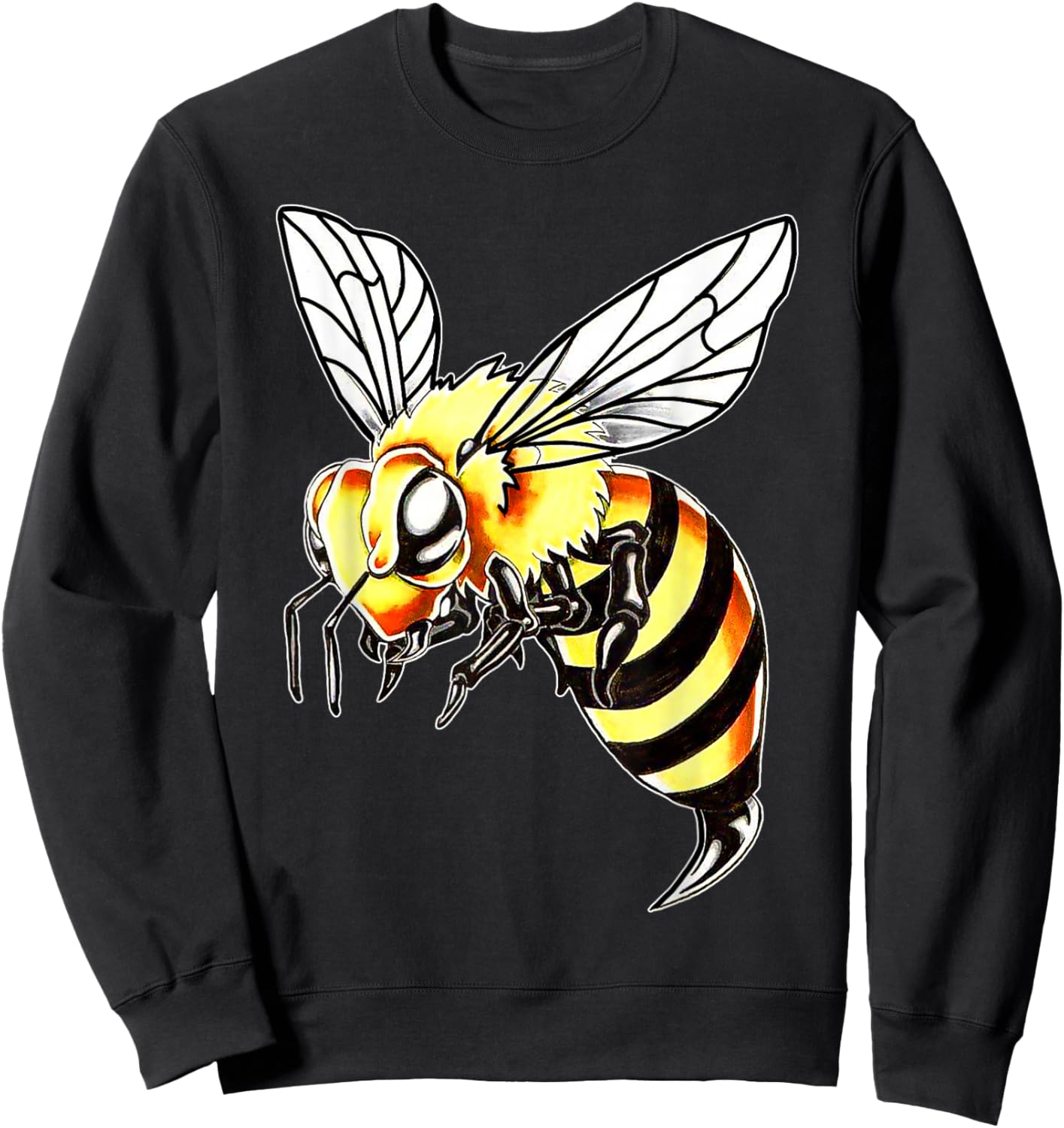 Bee Wasp, Hornet, Bumblebee , Black, S Sweatshirt - Sweatshirt | Black