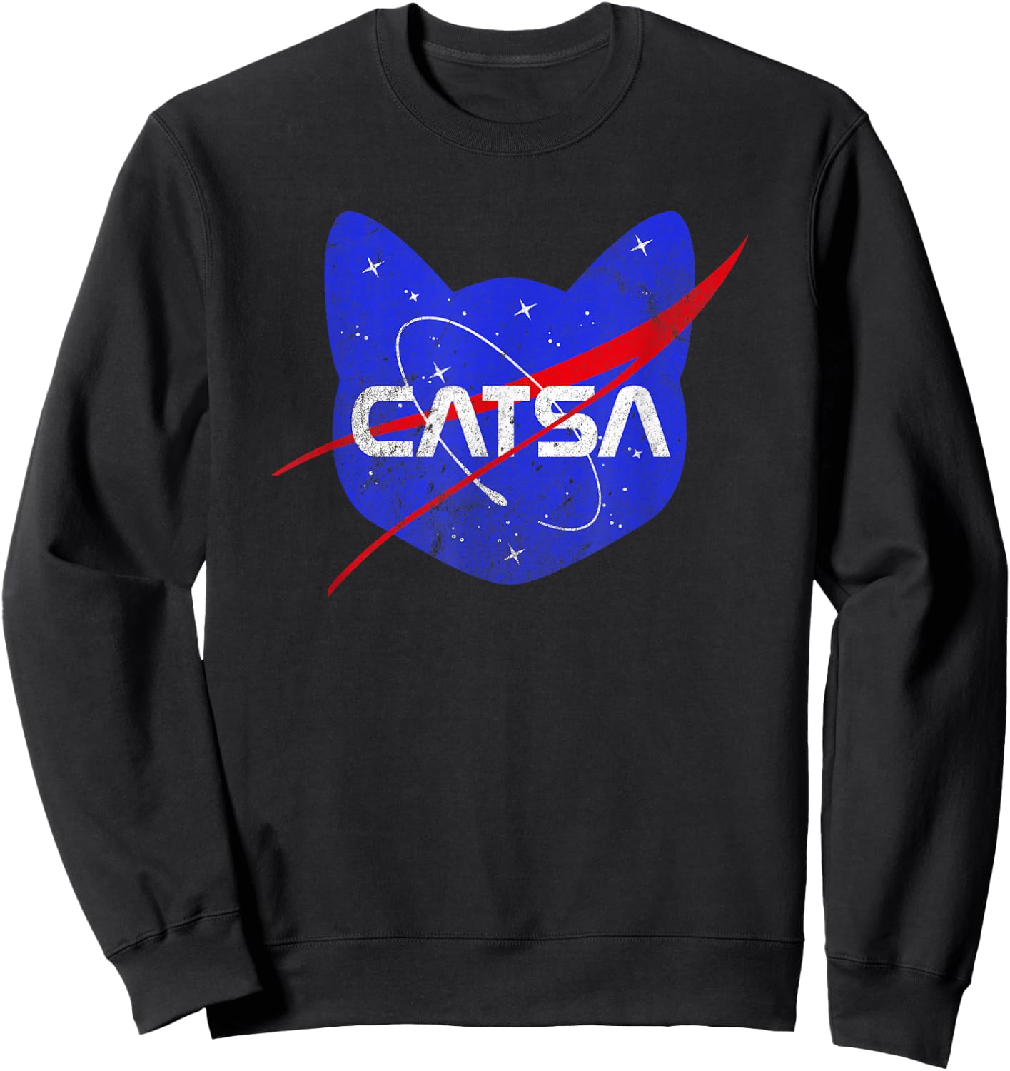 Space Cat Funny Universe Catsa Sweatshirt - Sweatshirt | Black