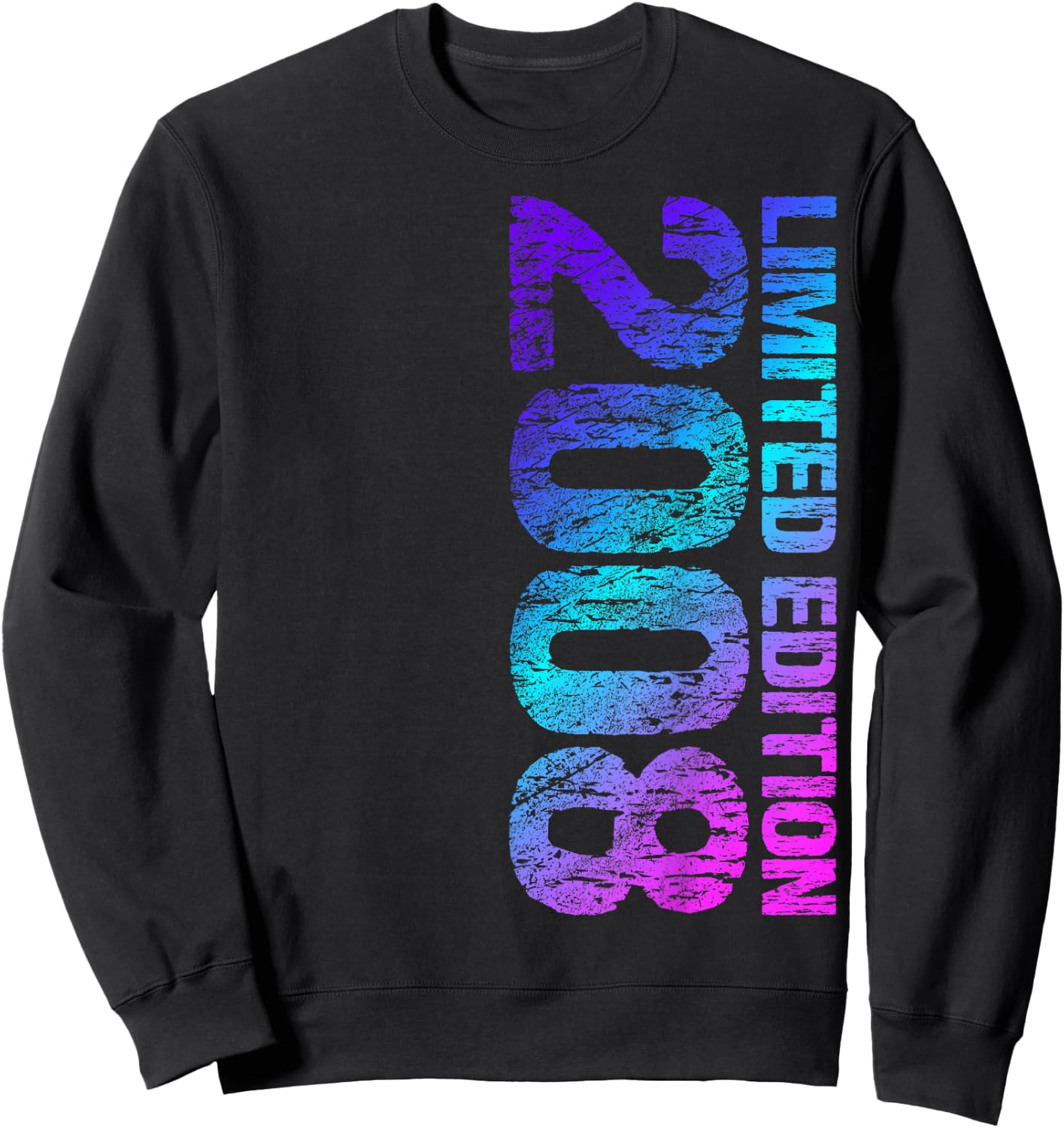 2008 Boy Girl 17th Birthday Limited Edition 17 , black Sweatshirt - Sweatshirt | Black