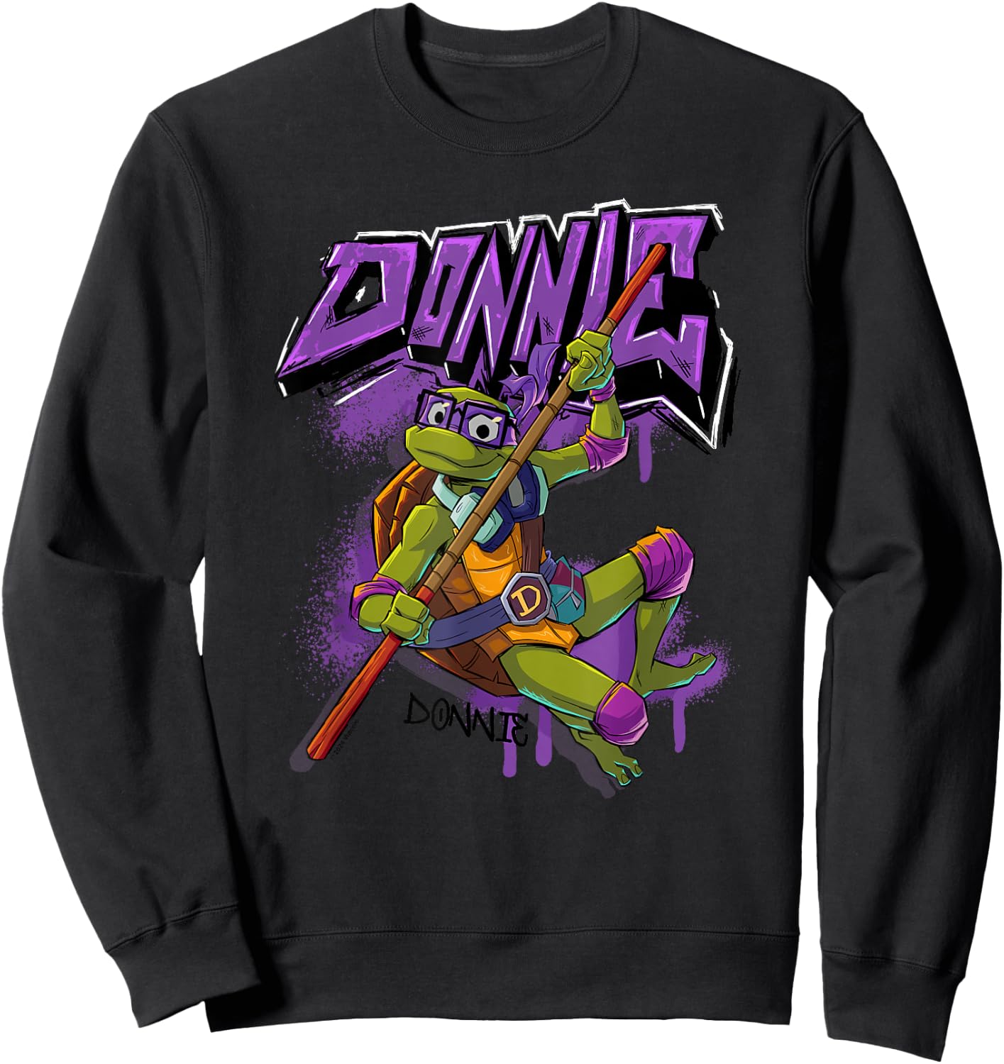 Tales of the Teenage Mutant Ninja Turtles Donnie Graffiti Sweatshirt - Sweatshirt | Black