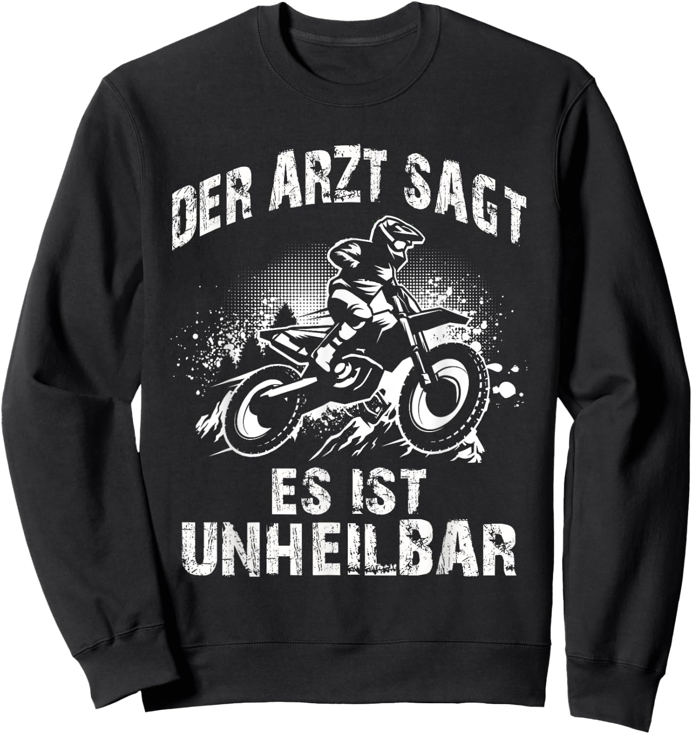 Motocross Enduro Dirt Bike Supercross Offroad Children's Cross , black Sweatshirt - Sweatshirt | Black