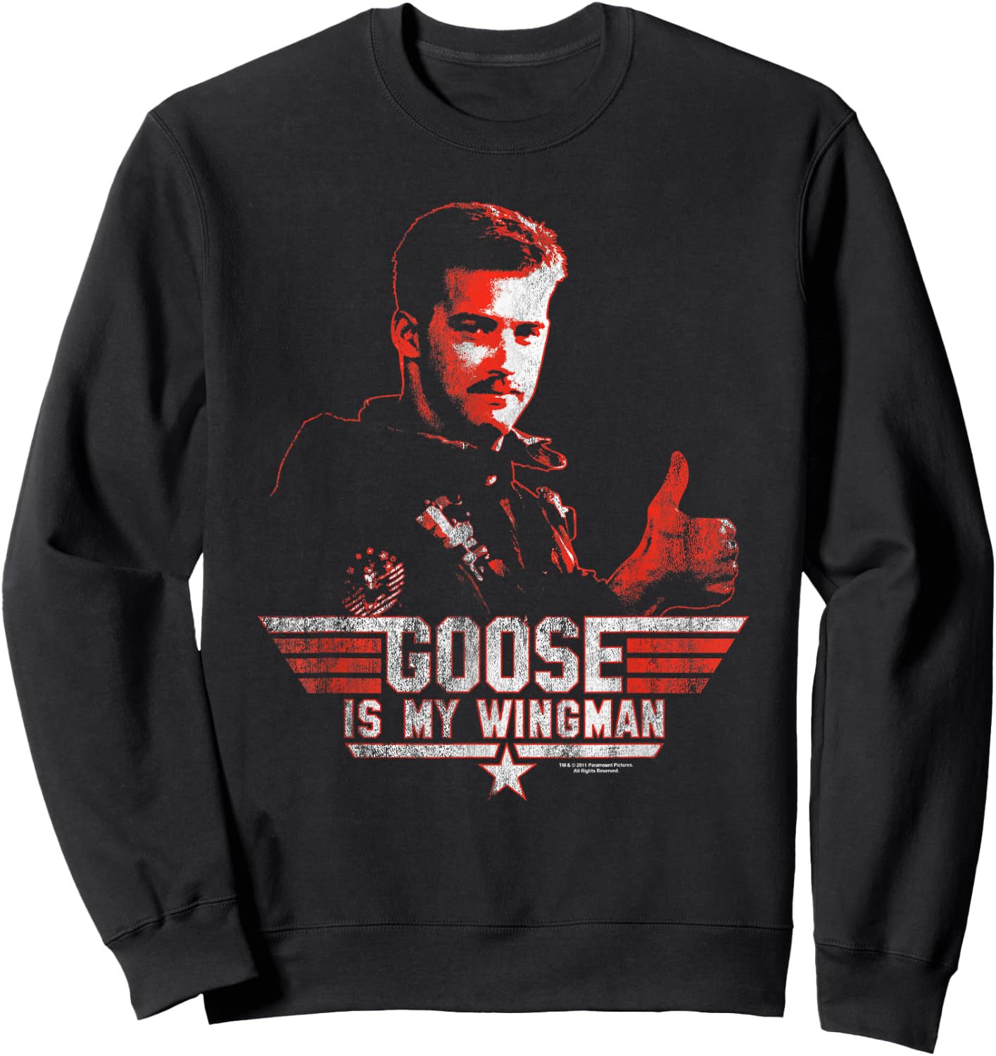 Top Gun Wingman Goose Sweatshirt - Sweatshirt | Black
