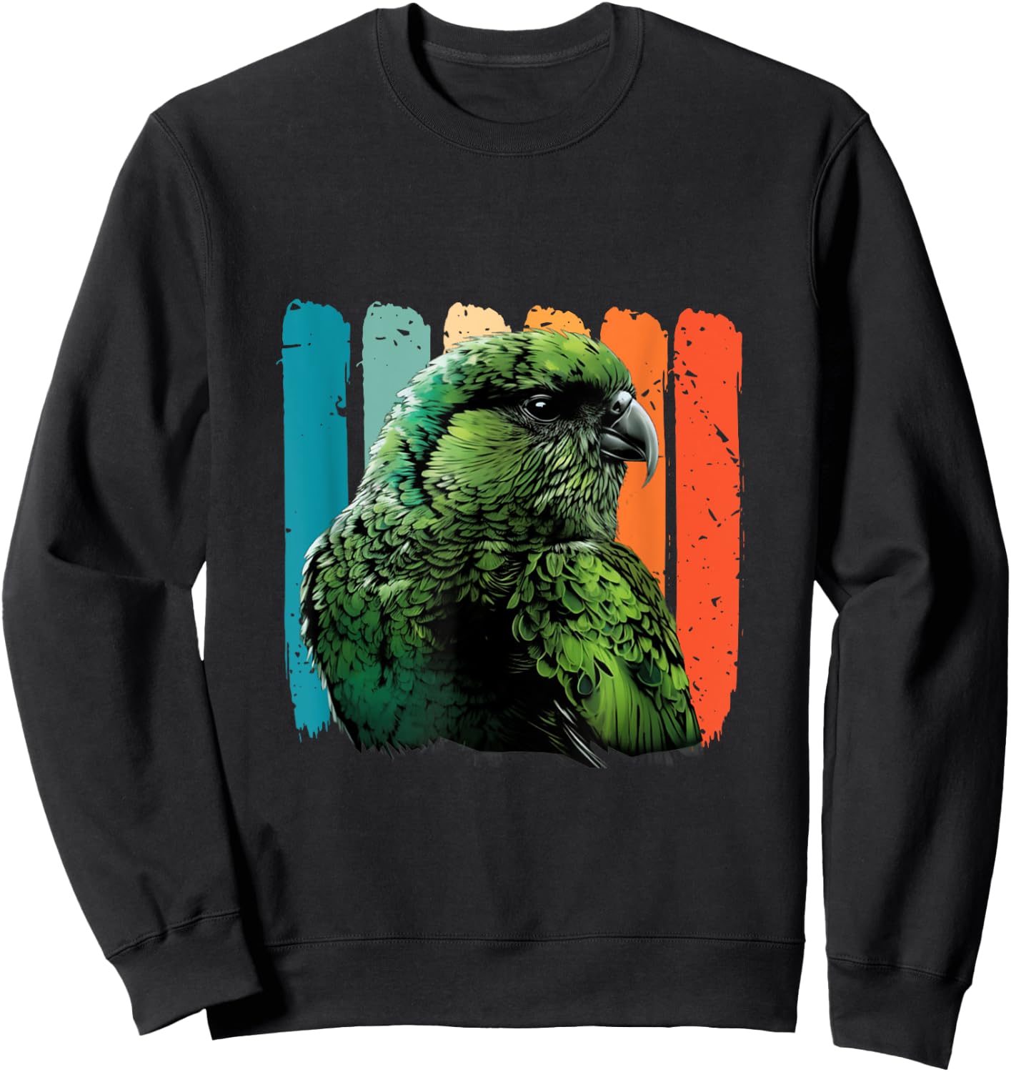 Retro New Zealand Kakapo Bird Kakapo Parrot Kakapo Sweatshirt - Sweatshirt | Black