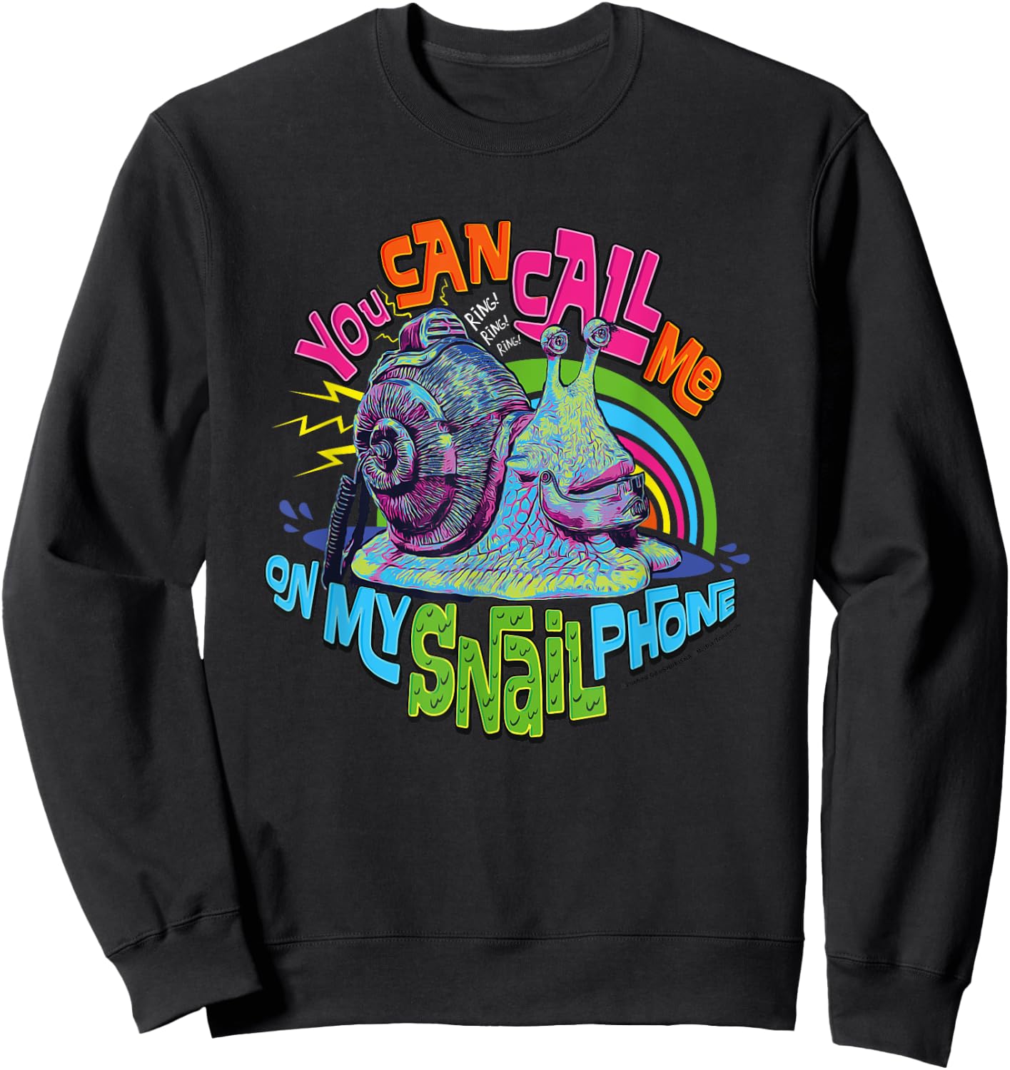 One Piece Call Me On My Snail Phone Den Mushi Anime , Blue, S Sweatshirt - Sweatshirt | Black
