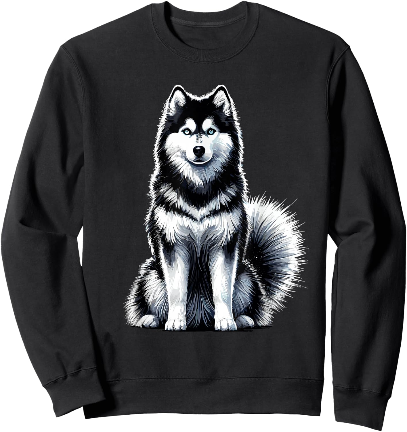 Siberian Husky Siberian Huskies Sweatshirt - Sweatshirt | Black