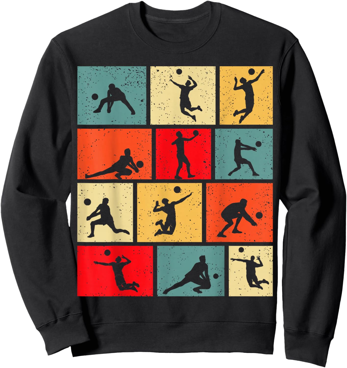 Volleyball Volleyballer Boys Children Men , black Sweatshirt - Sweatshirt | Black