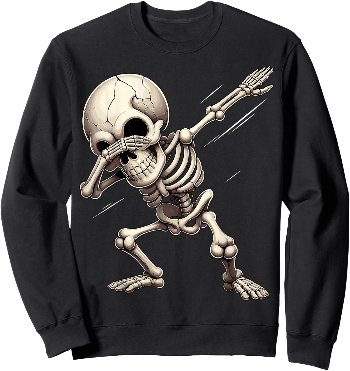 Dabbing Skeleton Dab Kids Sweatshirt - Sweatshirt | Black