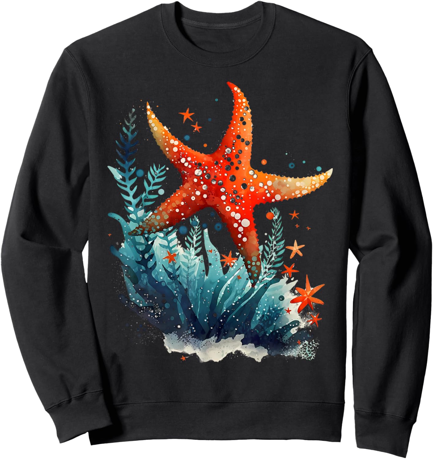 Starfish Costume Adult Women Kids Starfish T Shirt Sweatshirt - Sweatshirt | Black