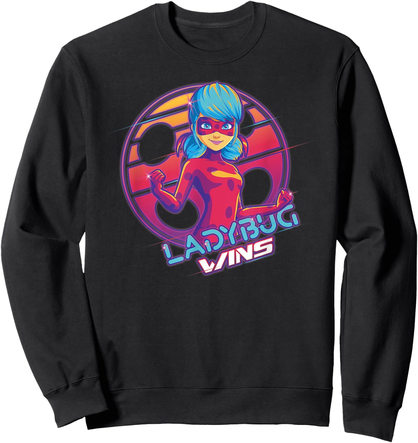 Miraculous Ladybug - Gamer Collection - Ladybug Wins Sweatshirt - Sweatshirt | Black
