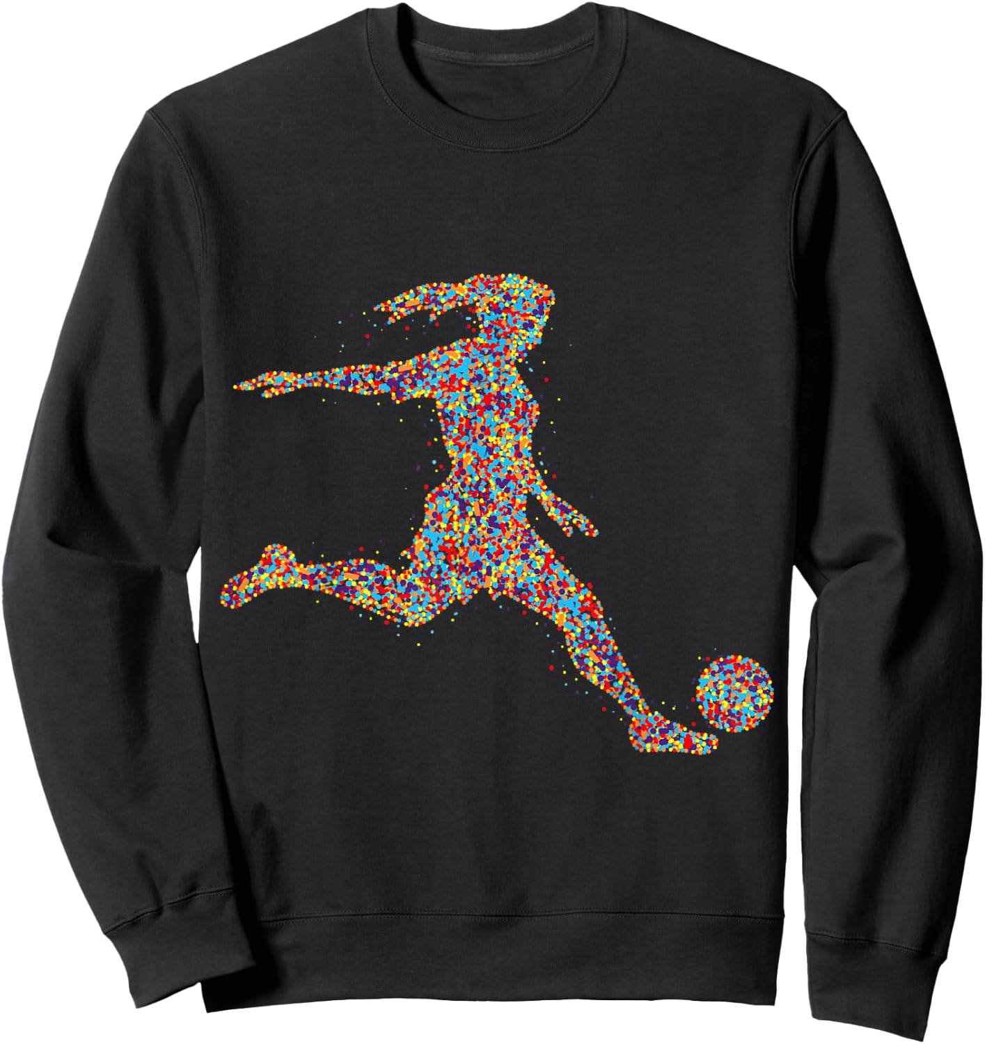 Fußball Mädchen Fußballerin Frauen Sweatshirt - Sweatshirt | Black