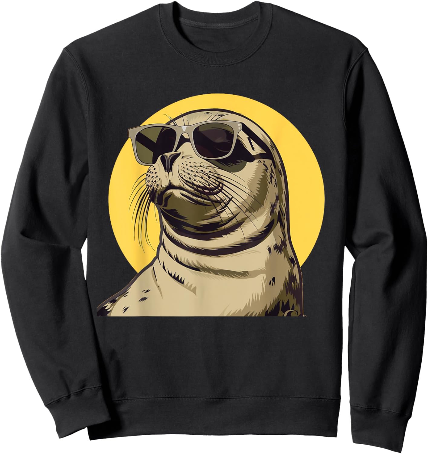 Perfect seal outfit with sunglasses for boys and girls Sweatshirt - Sweatshirt | Black