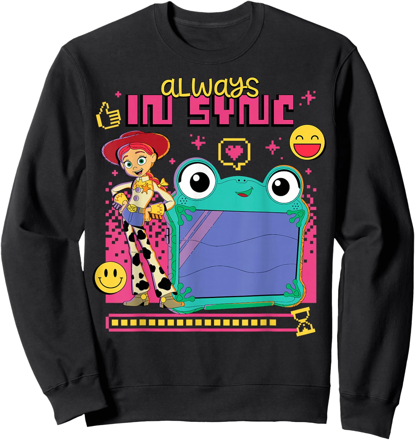 Disney Pixar Toy Story 5 Always in Sync Jessie and Lilypad Sweatshirt - Sweatshirt | Black