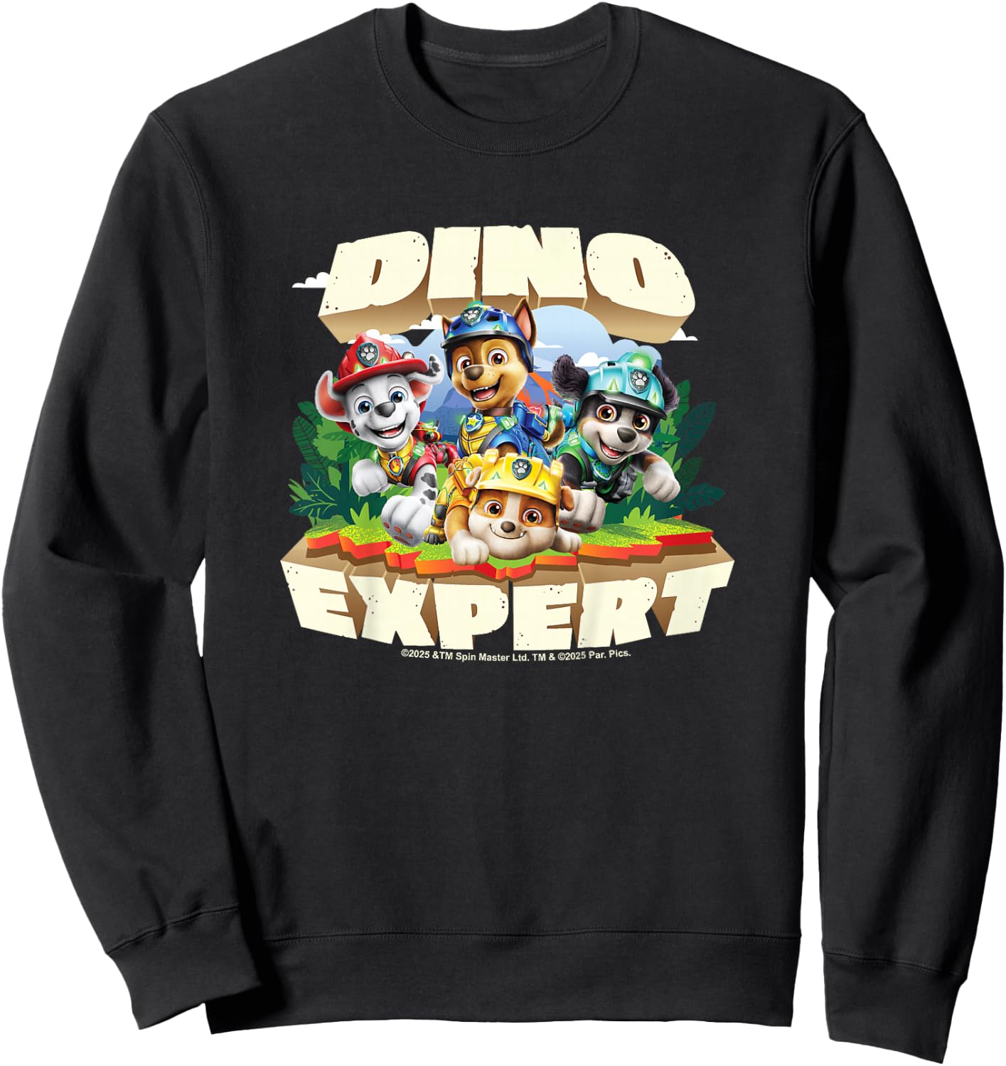 Paw Patrol: The Dino Movie - Dino Expert Sweatshirt - Sweatshirt | Black