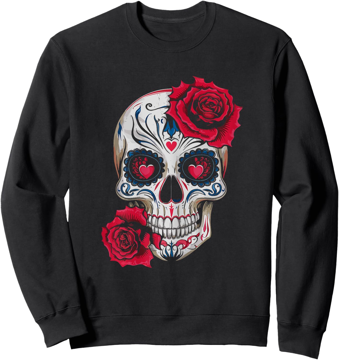 Women's Mexican Skull I Dia de Los Muertos Women's , Black, Female X-Small Sweatshirt - Sweatshirt | Black