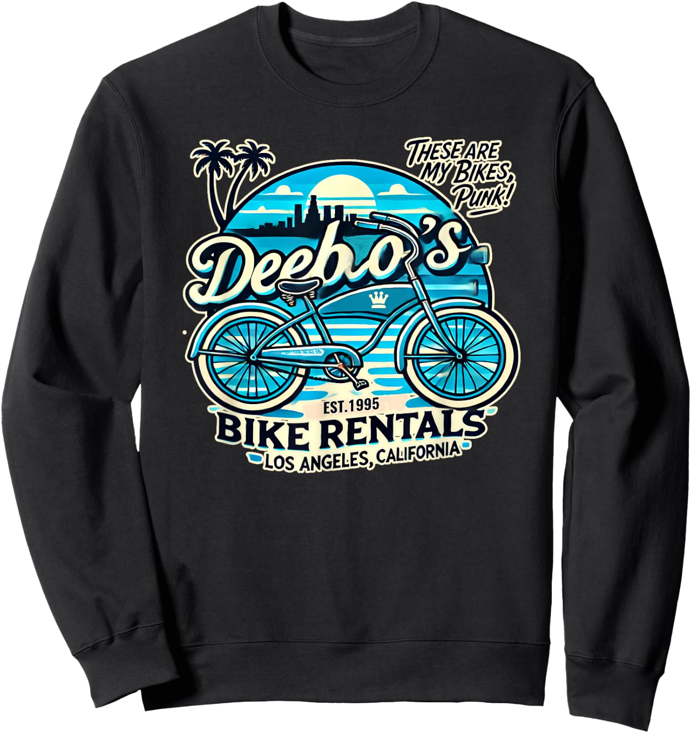 Deebo's Bike Rentals Los Angeles 1995 Magasin de vélos Sweatshirt - Sweatshirt | Black