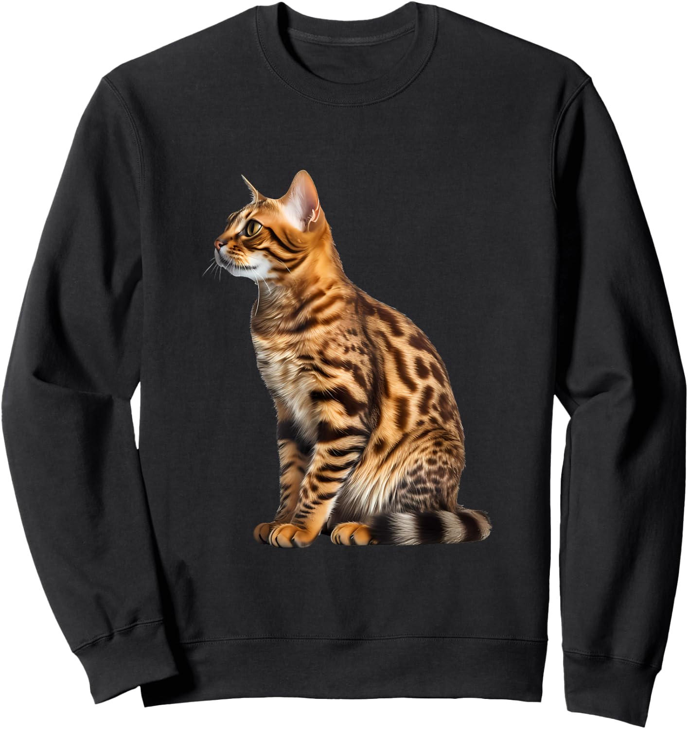 Bengalkatzen-Porträt Sweatshirt - Sweatshirt | Black
