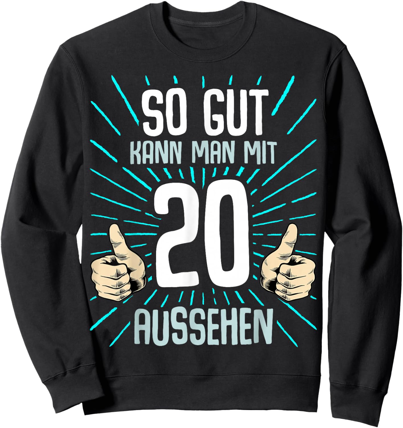 20th Birthday Man Woman 20 Years 2003 Decorative Funny Gift , black Sweatshirt - Sweatshirt | Black