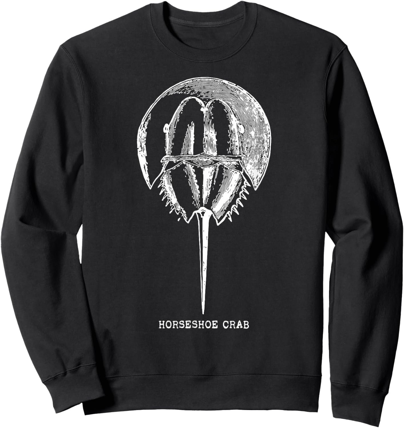 Marine Biology Coastal Animal Horseshoe Crab Sweatshirt - Sweatshirt | Black