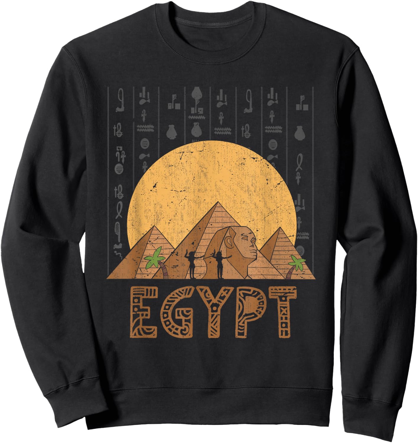 Ägyptische Pyramiden Sphinx Pharao Ägypter Geschenk Ägypten Sweatshirt - Sweatshirt | Black