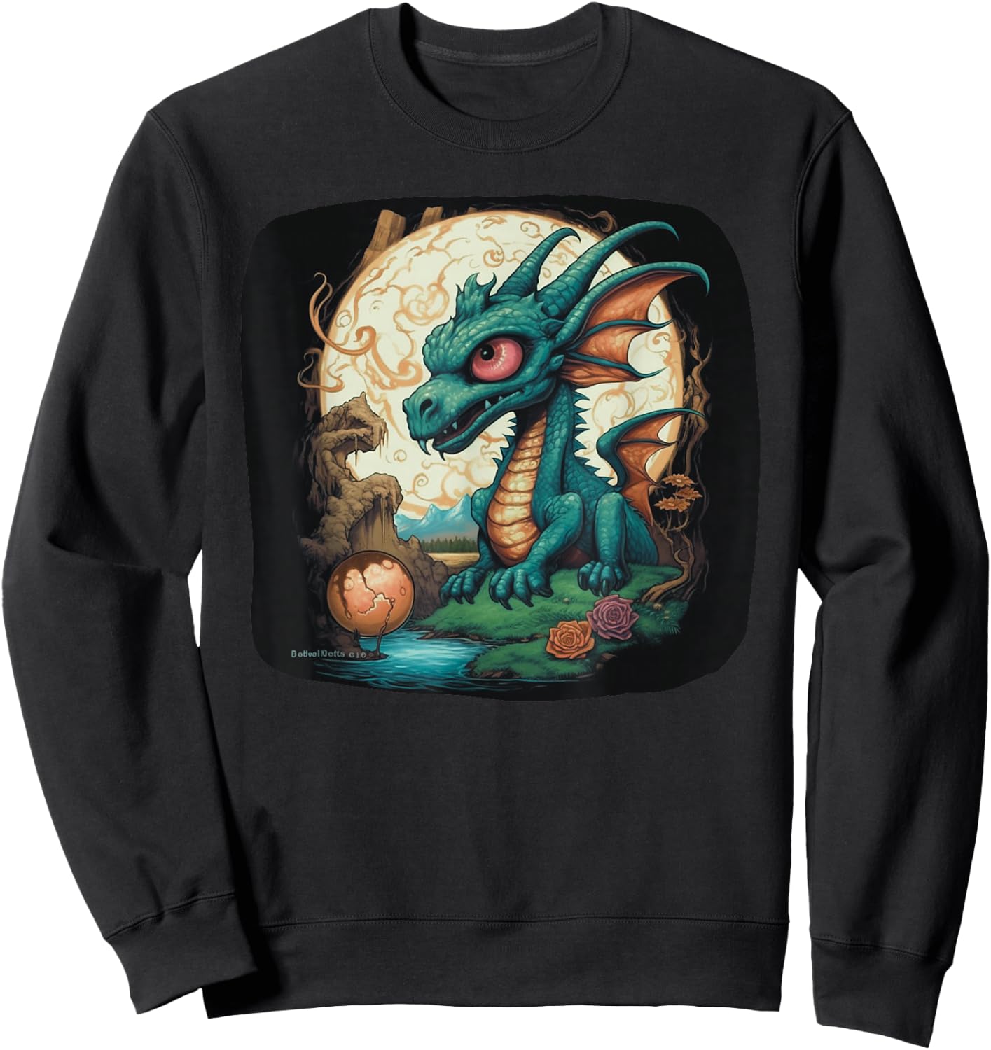 Spyro Adventure Dragon Gamer Dragon T Fantasy Pop Art T Sweatshirt - Sweatshirt | Black