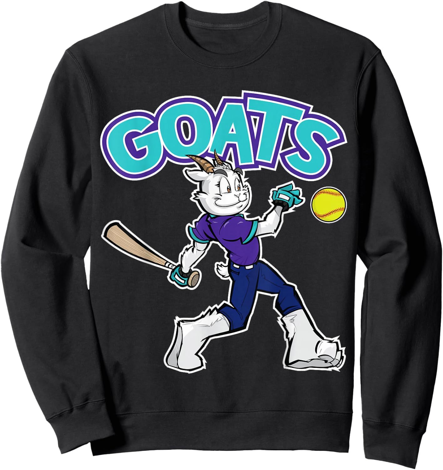 GOATS Softball Sweatshirt - Sweatshirt | Black