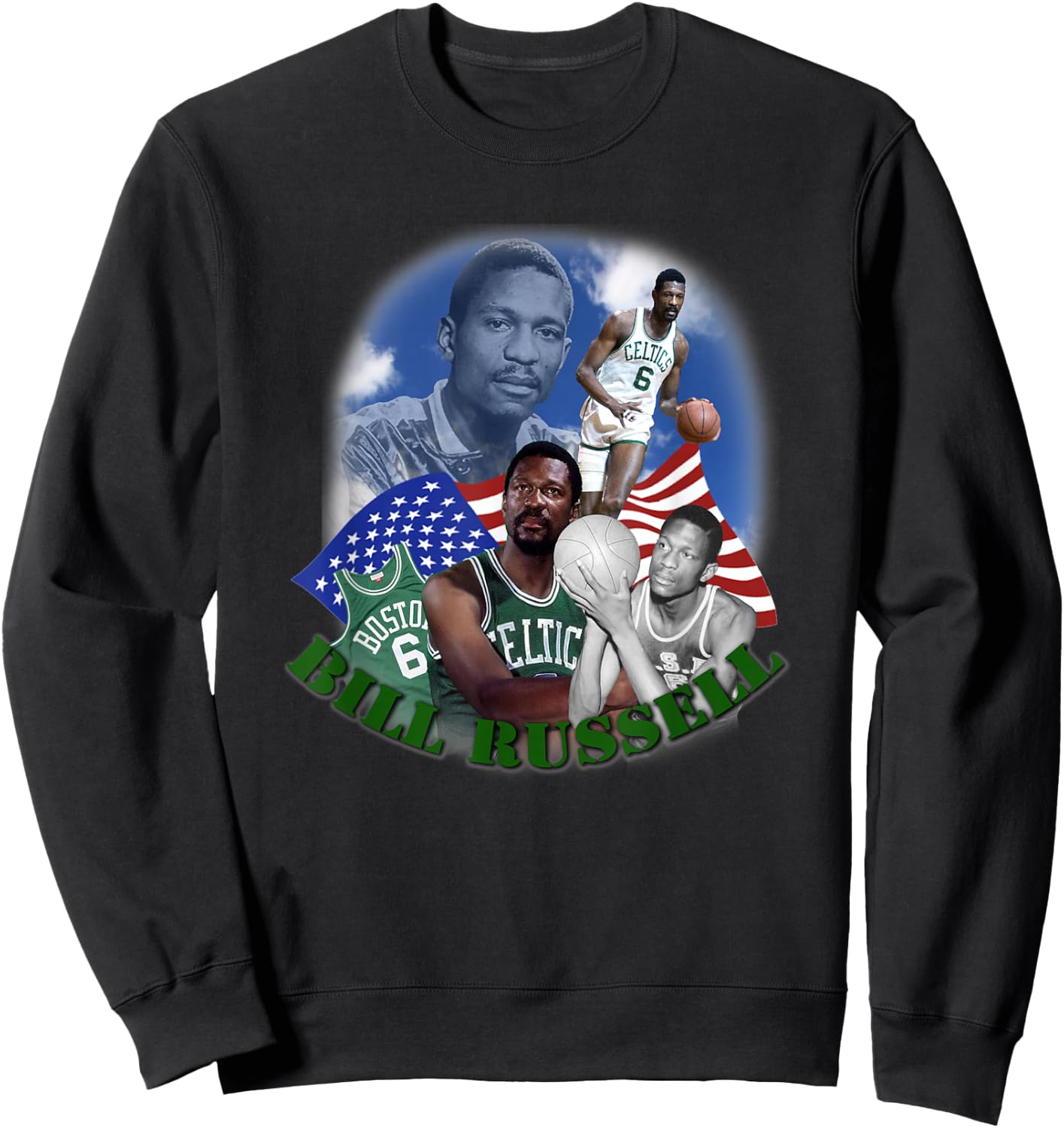 Bill Russell_010 Sweatshirt - Sweatshirt | Black