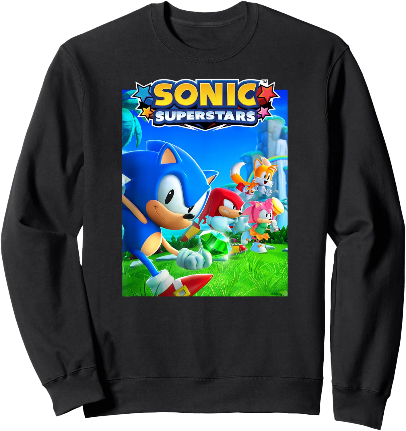 Sonic The Hedgehog, Sonic Superstars - Cover Art Sweatshirt - Sweatshirt | Black
