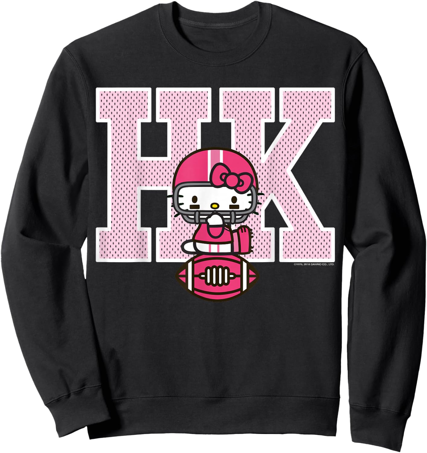 Hello Kitty Football Spirit Shirt Sweatshirt - Sweatshirt | Black