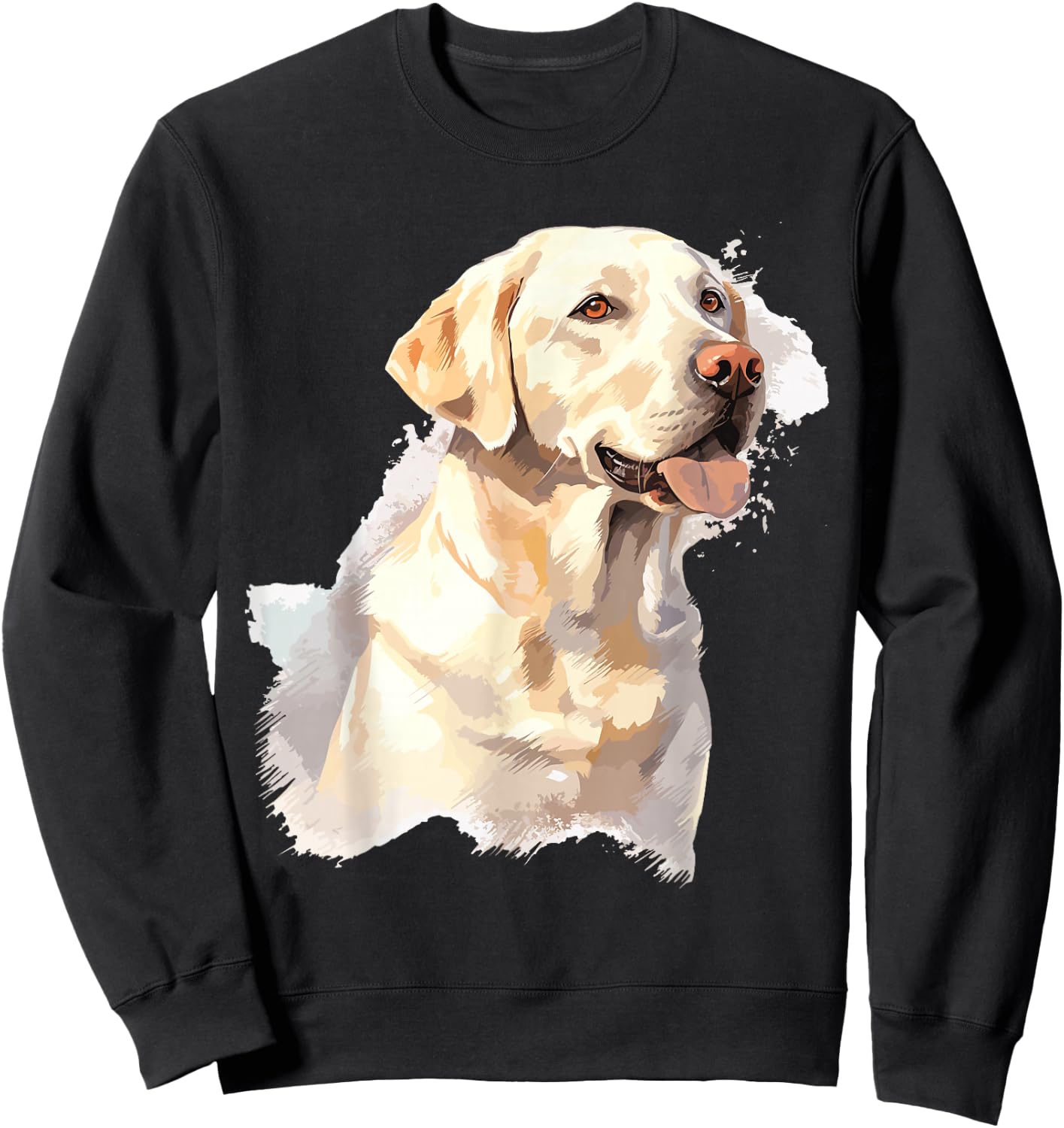 Labrador Watercolor Sweatshirt - Sweatshirt | Black