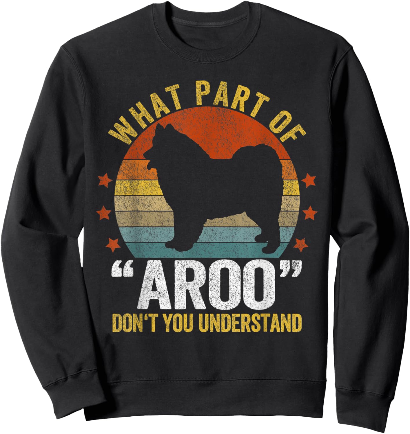 Funny Samoyed Mom Samoyed Dad Retro Vintage Samoyed Dog Sweatshirt - Sweatshirt | Black