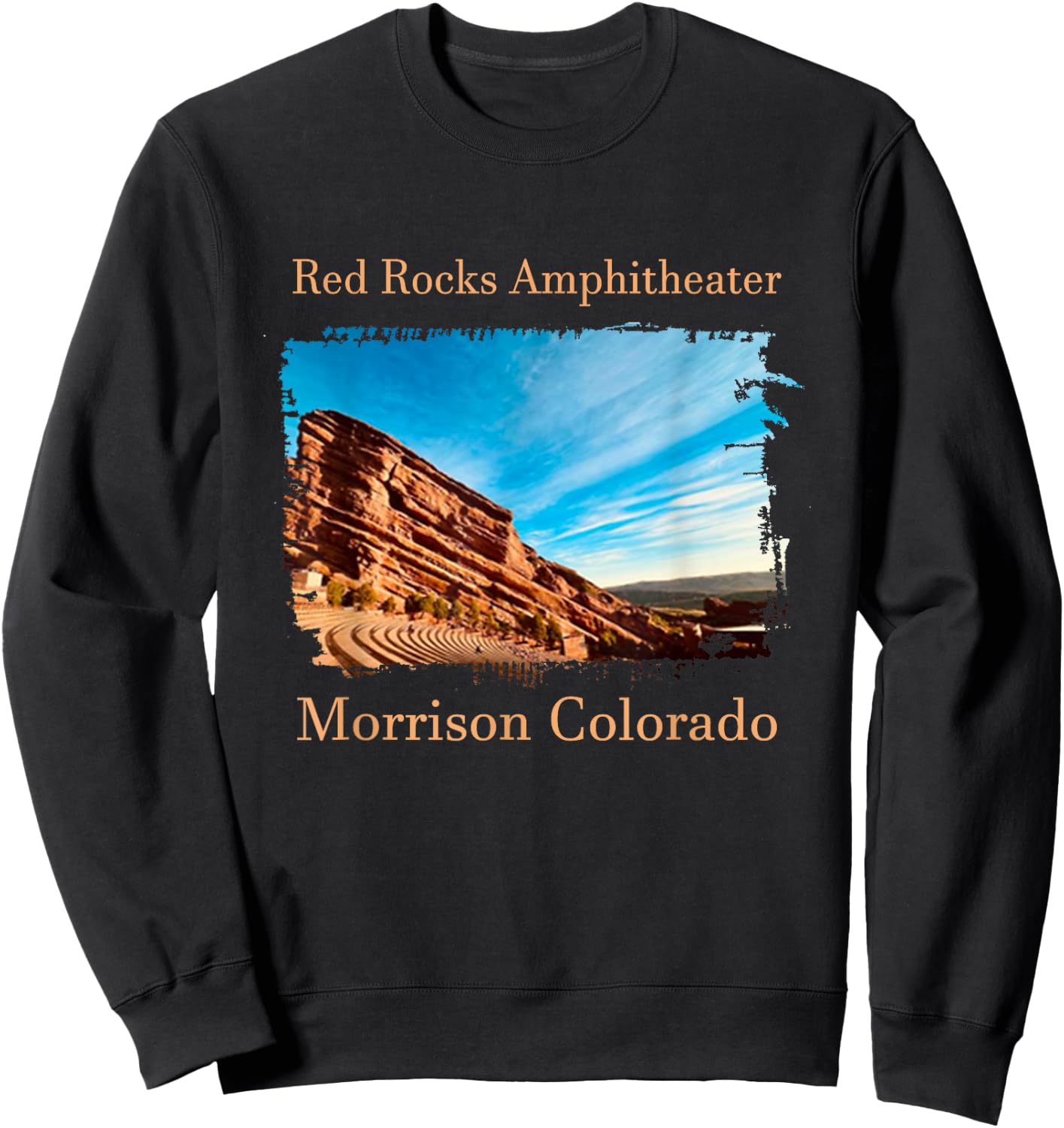 Red Rocks Amphitheatre - Morrison Colorado , Black, S Sweatshirt - Sweatshirt | Black