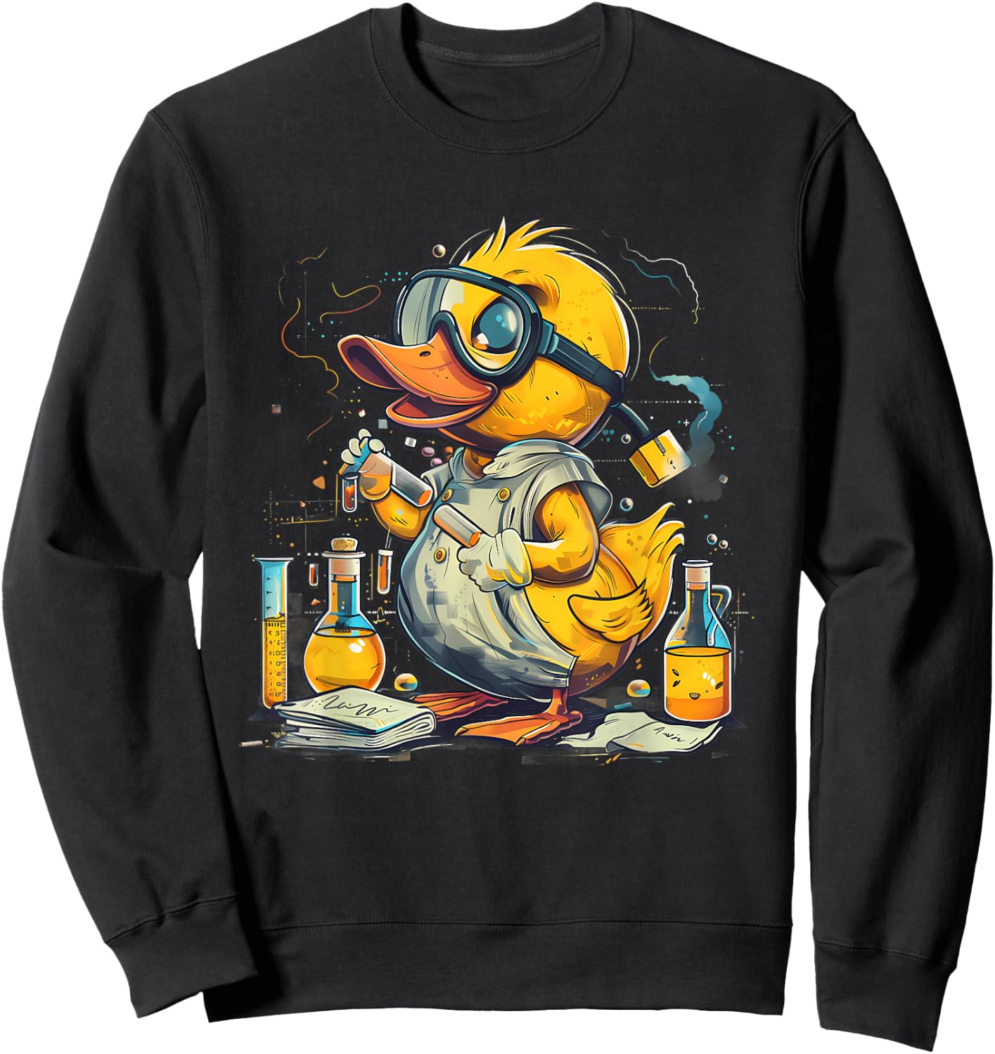 Rubber Duck Chemists Physics Rubber Duckie Science Teacher Sweatshirt - Sweatshirt | Black