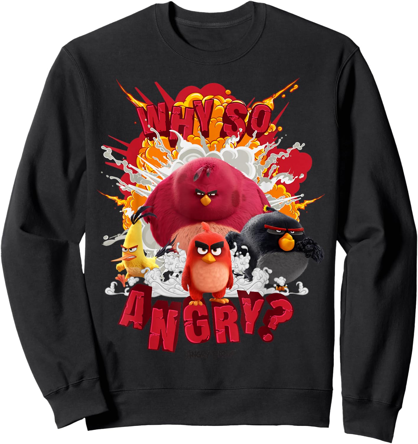 Angry Birds Why So Angry Sweatshirt - Sweatshirt | Black