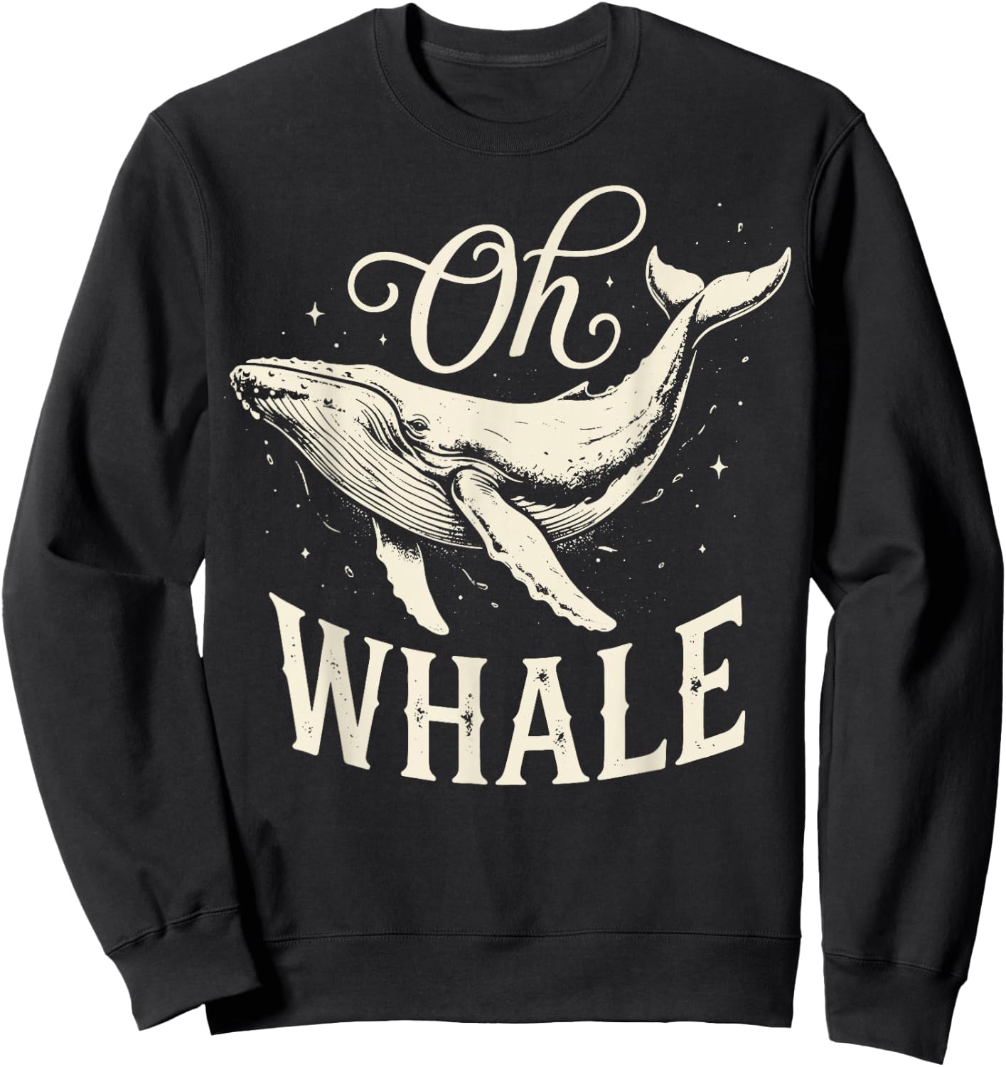 Oh Whale Sweatshirt - Sweatshirt | Black