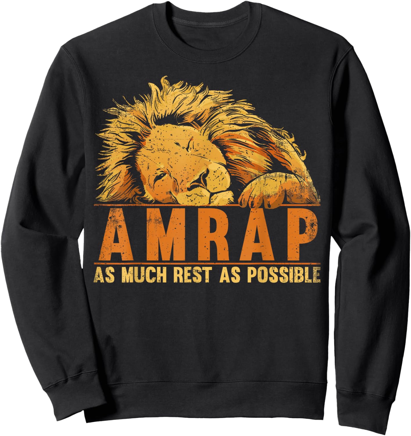 AMRAP As Much Rest As Possible Sweatshirt - Sweatshirt | Black