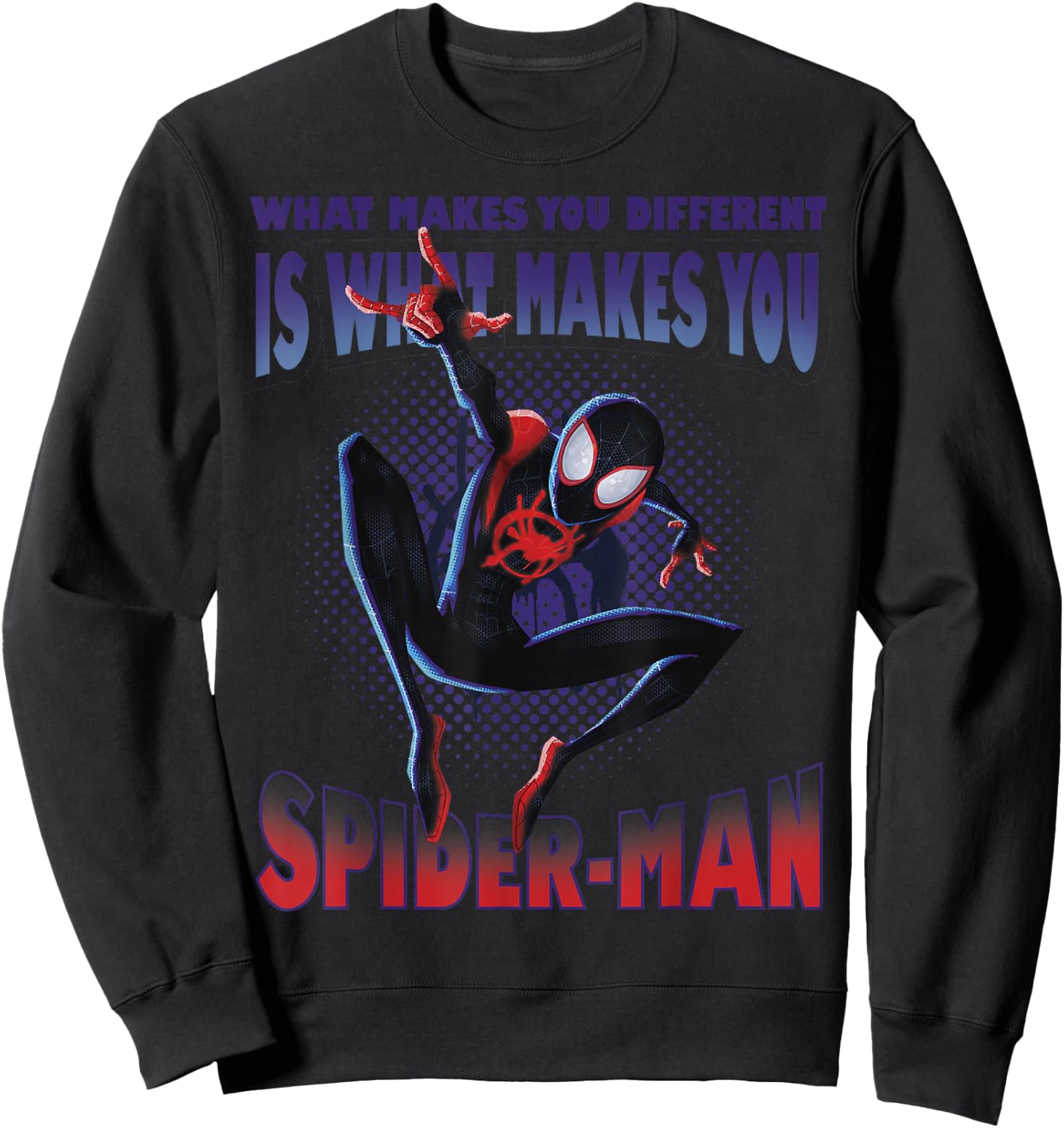 Marvel Spider-Man: Into The Spider-Verse What Makes You Sweatshirt - Sweatshirt | Black