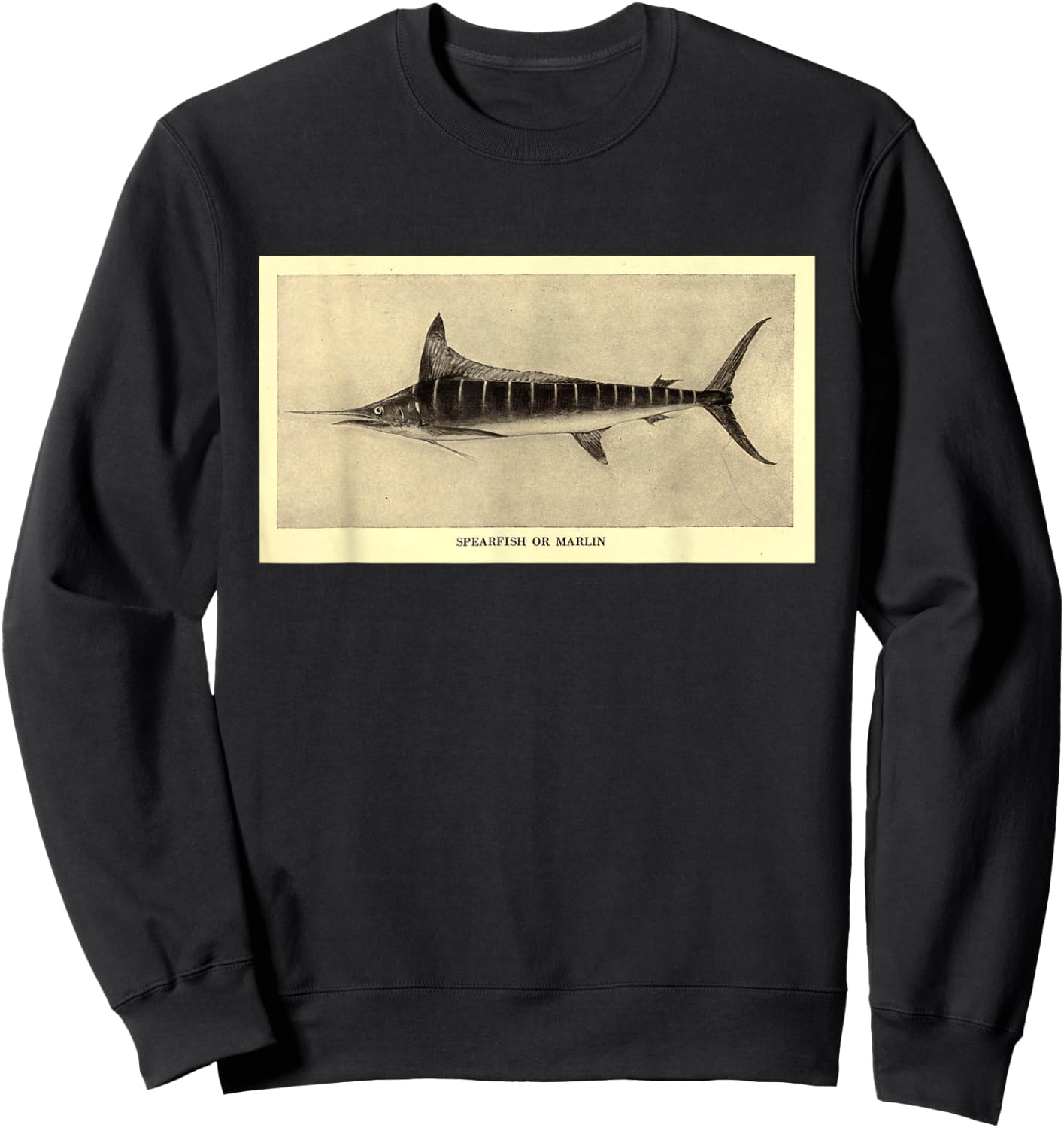 Atlantic Blue Marlin T Shirt Sweatshirt - Sweatshirt | Black