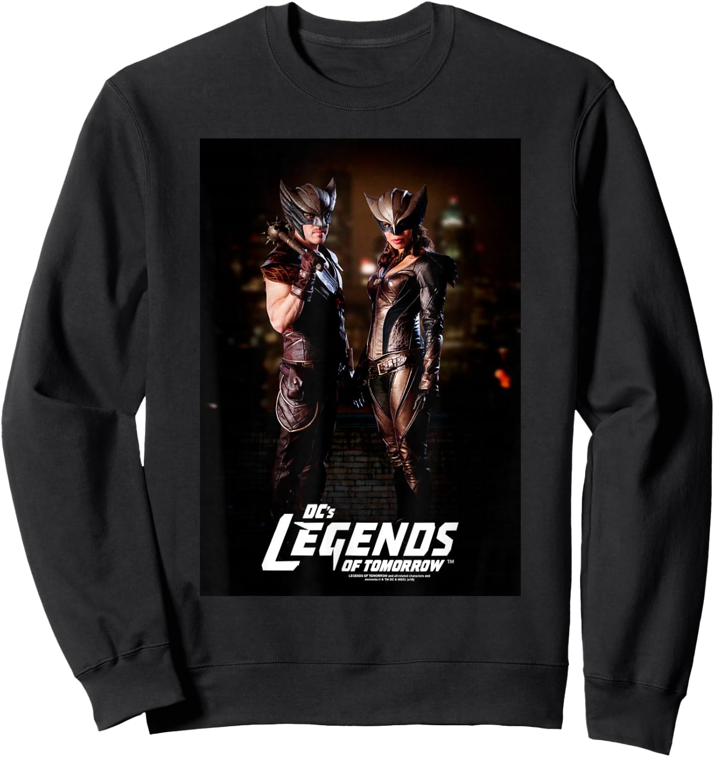 Legends of Tomorrow Hawkman & Hawkgirl Sweatshirt - Sweatshirt | Black