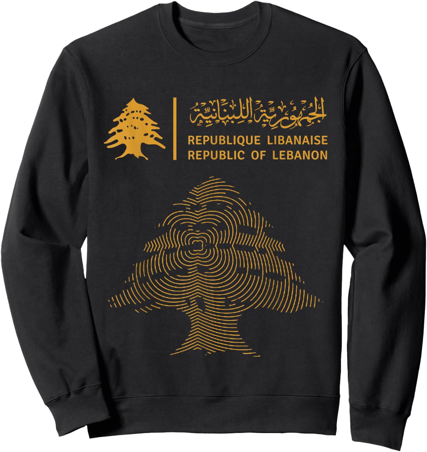 Libanon, Libanon-Flagge, Libanon-Flagge. Sweatshirt - Sweatshirt | Black